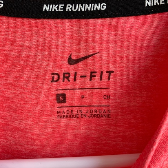 Nike Running Dri-Fit Heathered Pink/Coral Long Sleeve Shirt - Picture 3 of 6